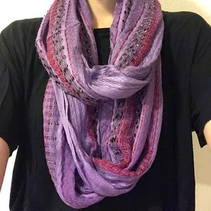 Purple Circle Scarf